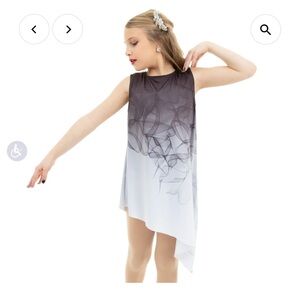 Youth ombré Asymmetrical Dress